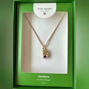French Fry Charm Tennis Necklace - kate spade new york x Target™ Gold NEW
